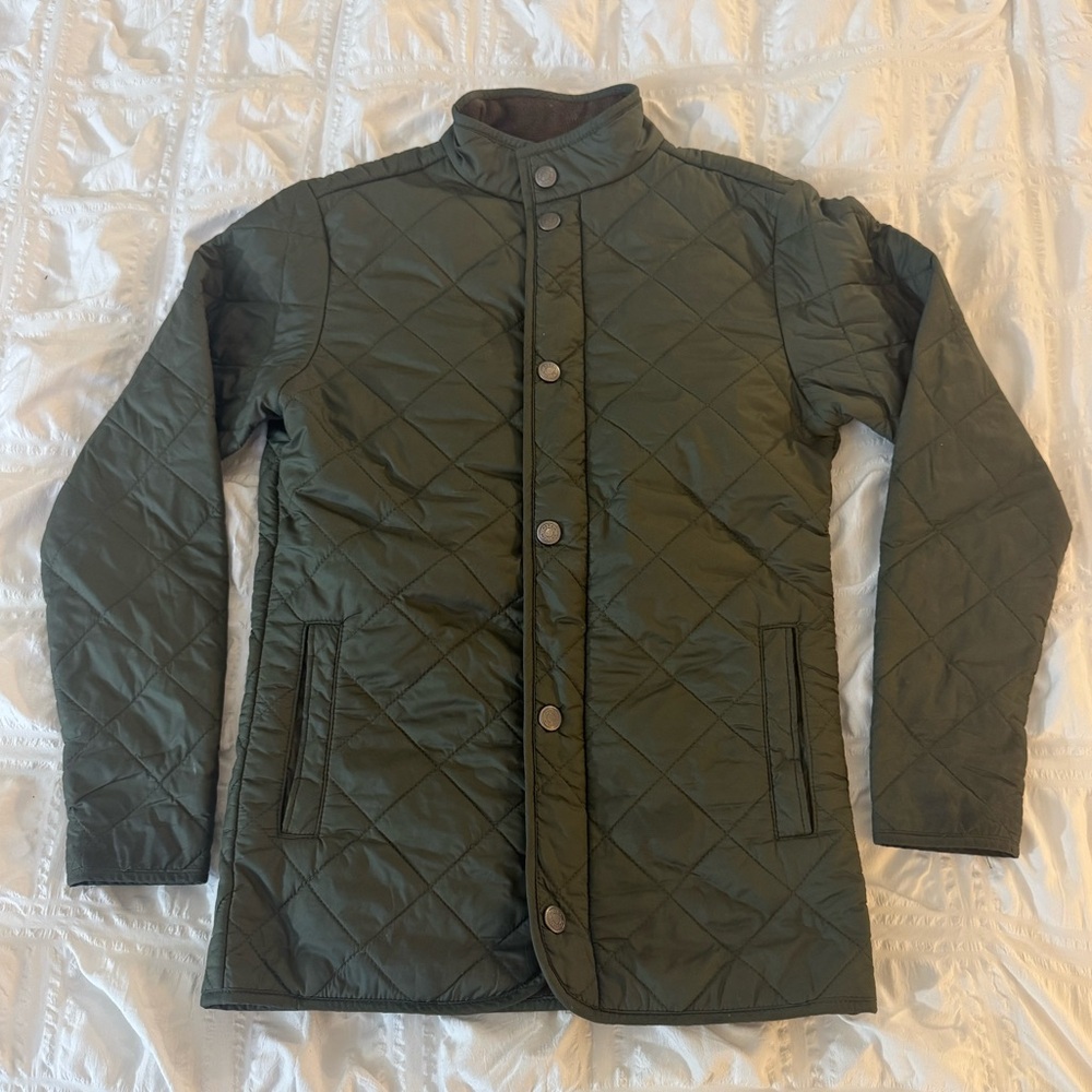 Peter Millar Boy's Suffolk Quilted Solid Coat size Small 7-8